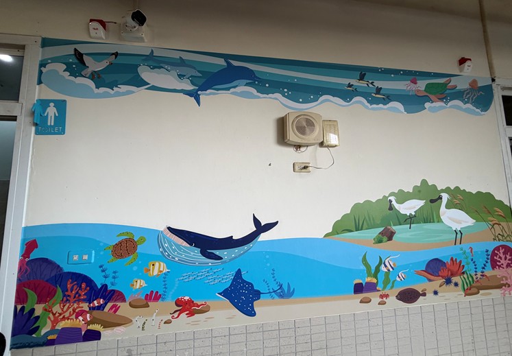 海洋生態壁畫
